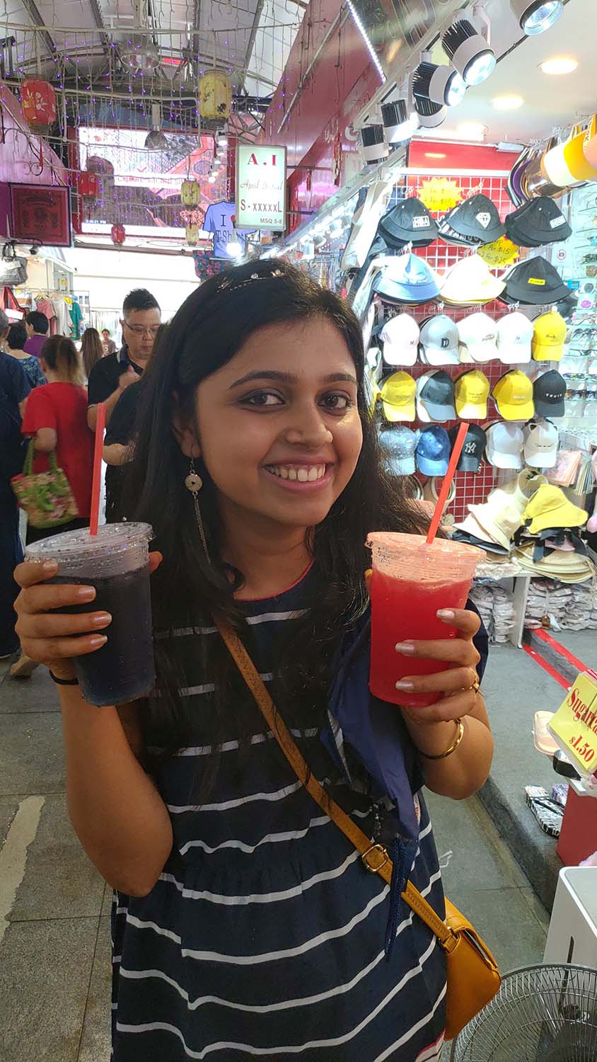 blueberry juice(must have) n apple cherry juice