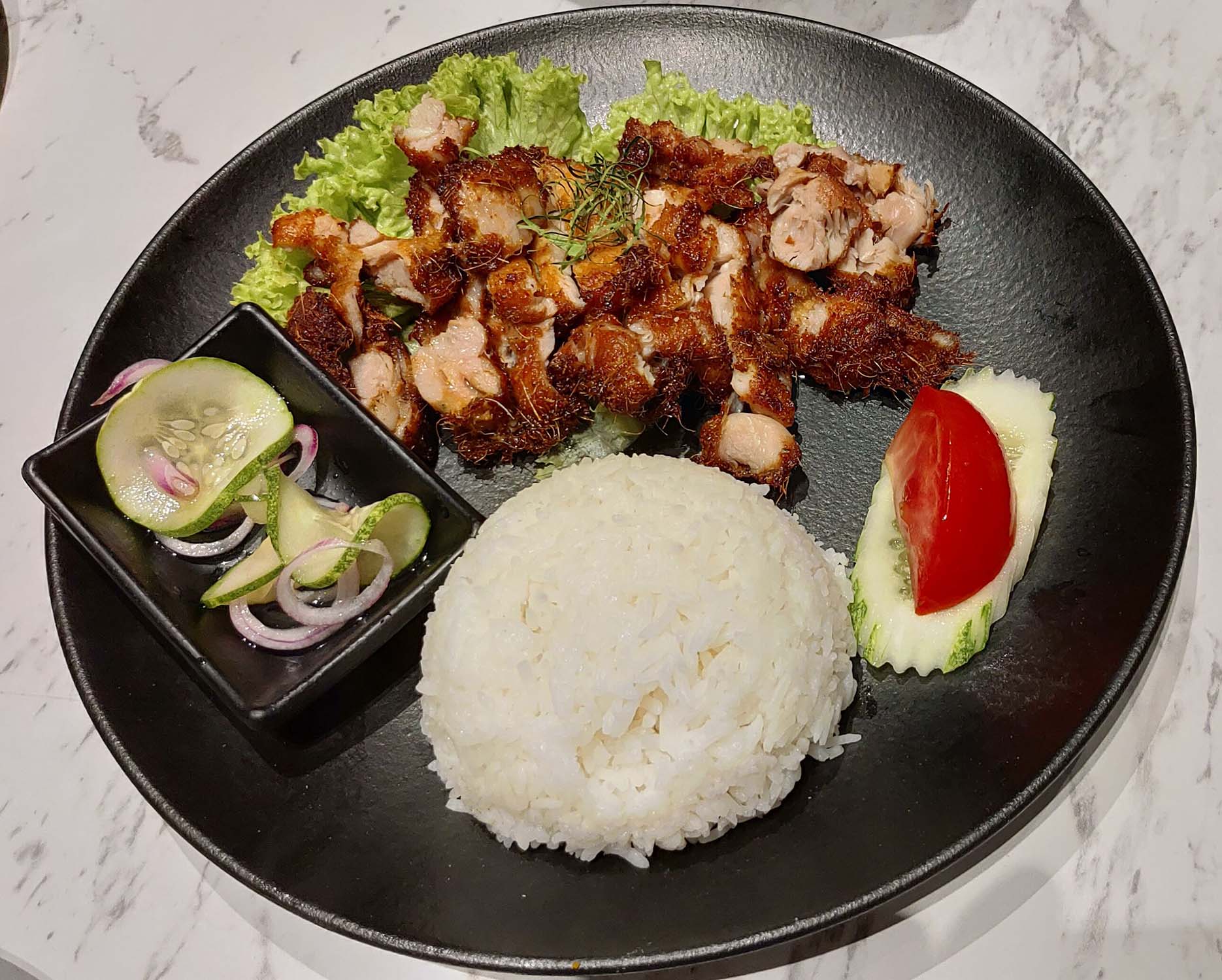 Thai basil chicken with rice