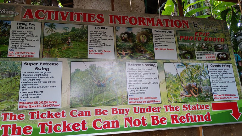 Prices of activity