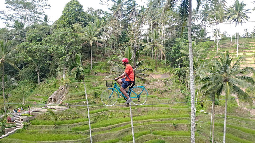 Sky biking bali